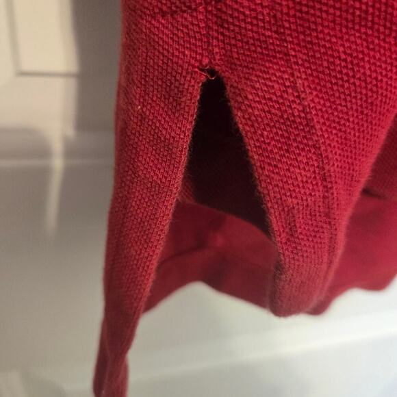 Polo Ralph Lauren Red Long Sleeve Men’s Polo Shirt XL Classic Fit Casual - Picture 9 of 9